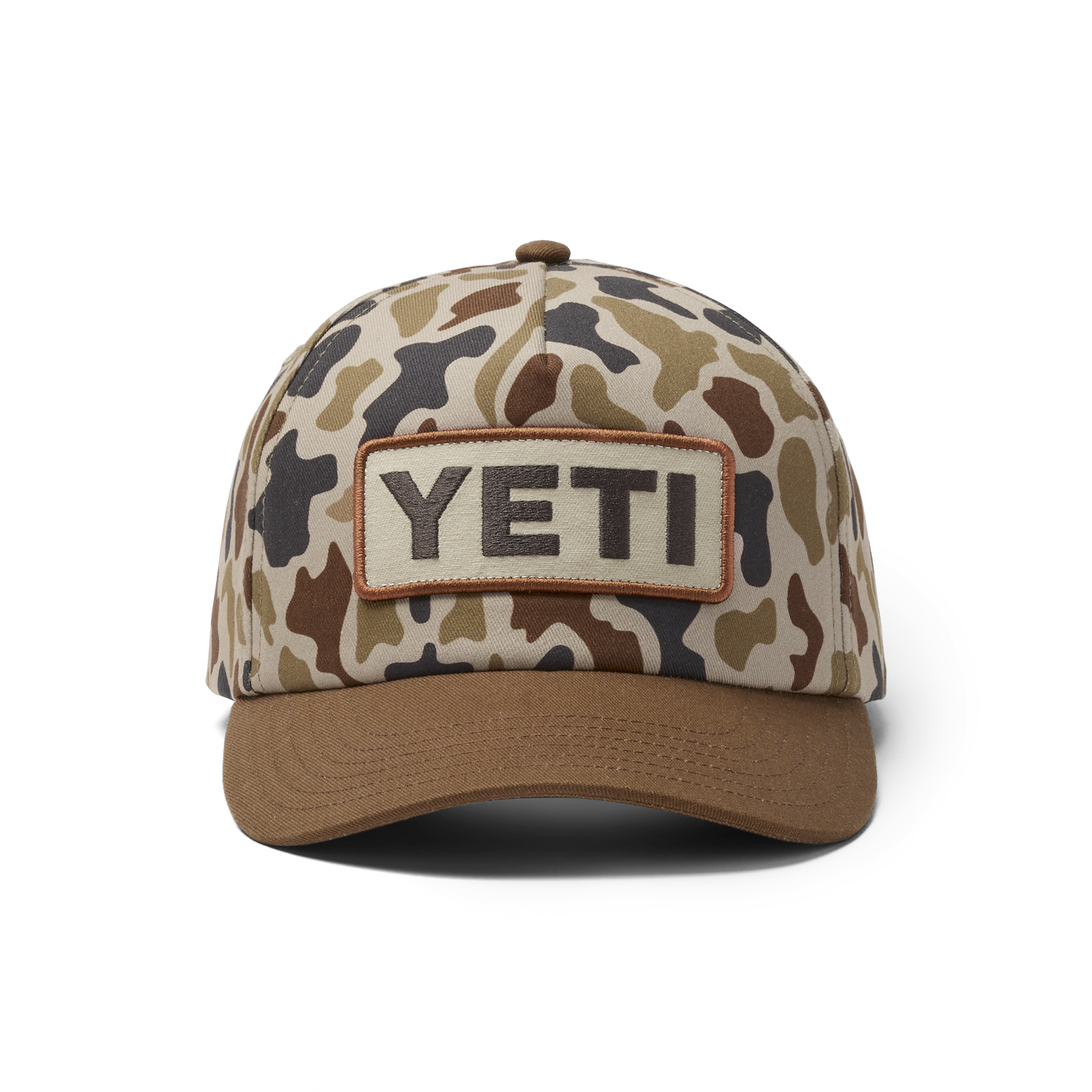 YETI® Logo Camo Woven Flat Brim Snapback